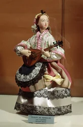 Automat eines Mandolinenspielers (Mischtechnik)